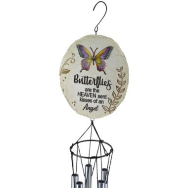 Ganz 20" Butterflies are Heaven Sent Memorial Wind Chime. View a larger version of this product image.