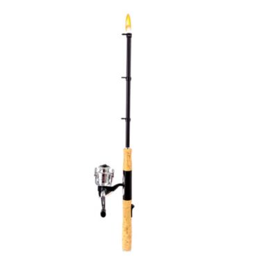 G.E.I.&reg; Open Face Fishing Pole BBQ Lighter - 18in Long Fishing Rod-shaped Multipurpose Lighter, Utility Candle Fireplace Household Campfire Lighter. View a larger version of this product image.