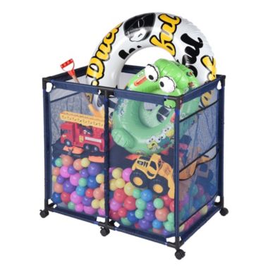 Wellstock swimming pool ,Rolling Poolside Mesh Container for Toys â€“ Waterproof. View a larger version of this product image.