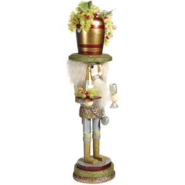 Kurt Adler Hollywood Wine Hat Nutcracker, 19.5". View a larger version of this product image.