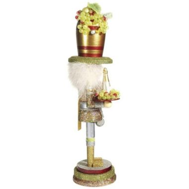 Kurt Adler Hollywood Wine Hat Nutcracker, 19.5". View a larger version of this product image.