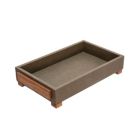Alternate image 2 for Kingston Living Set of 2 Green and Brown Rectangular Trays with Legs 18"