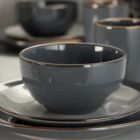 Alternate image 3 for Elama Tahitian Grand 16 Piece Stoneware Dinnerware Set in Gray