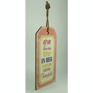 VIP Home and Garden Her Own Little Fairytale Decorative Wood Wall Hanging. View a larger version of this product image.