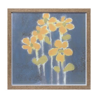 Slickblue Framed Floral Print 14.5"SQ MDF/Plastic/Paper. View a larger version of this product image.