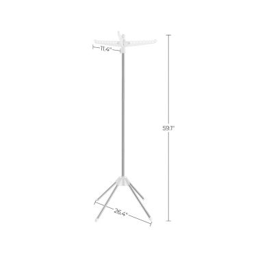 BreeBe Silver Clothes Drying Rack with Rotary Arms. View a larger version of this product image.