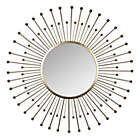 Alternate image 0 for Homeroots Bed & Bath Gold Sunburst Round Wall Mirror Gold
