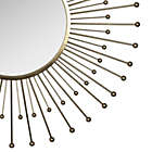 Alternate image 2 for Homeroots Bed & Bath Gold Sunburst Round Wall Mirror Gold