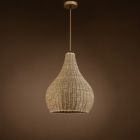 Alternate image 2 for ELE Light & Decor Annika 1-Light Brown Pendant Design Pendant Light with Rattan Shade