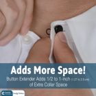 Alternate image 1 for Comfy Clothiers Comfy Deluxe Collar Extenders - Elastic Dress Shirt Neck Extenders