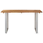 Alternate image 2 for vidaXL Dining Table 55.1"x27.6"x29.9" Solid Acacia Wood