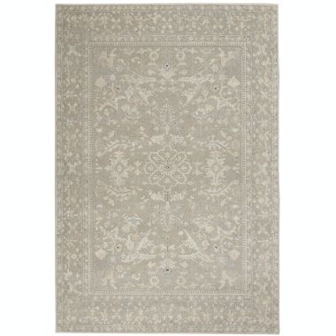 Kathy Ireland Malta Bordered Indoor only Area Rug - 5'3" x 7'7" Beige. View a larger version of this product image.