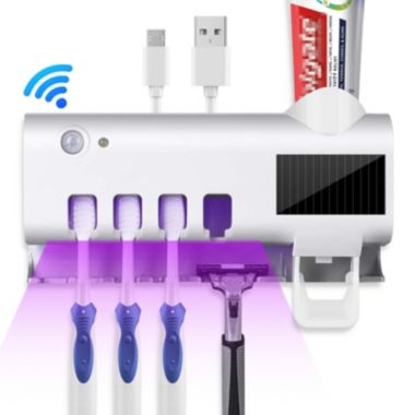 EeeKit UV Light Sterilizer Toothbrush Holder Cleaner+Automatic Toothpaste Dispenser. View a larger version of this product image.