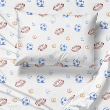 Saturday Park Vintage Sports 100% Organic Cotton Sheet Set. View a larger version of this product image.