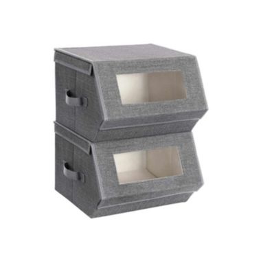 BreeBe Transparent Windows Storage Bins. View a larger version of this product image.