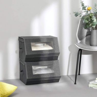 BreeBe Transparent Windows Storage Bins. View a larger version of this product image.