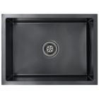 Alternate image 2 for Home Life Boutique Handmade Kitchen Sink with Strainer Black Stainless Steel