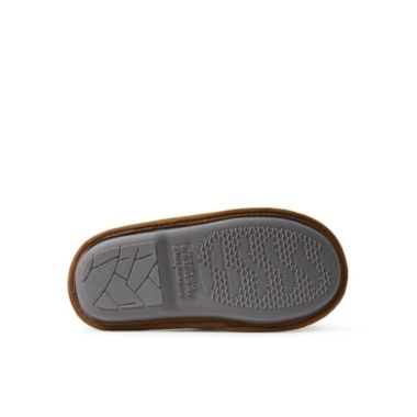 Dearfoams Kid's Grey Felted Lil Bear Scuff Slippers. View a larger version of this product image.