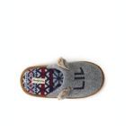 Alternate image 3 for Dearfoams Kid's Grey Felted Lil Bear Scuff Slippers