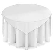 Lann&#39;s Linens Organza Wedding Table Overlay - Tablecloth Topper (72" Square)