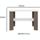 Alternate image 1 for Discount Trends Modern Classic Square Coffee Table for Living Room, Dining Room with Color Combination