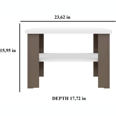 Discount Trends Modern Classic Square Coffee Table for Living Room, Dining Room with Color Combination. View a larger version of this product image.