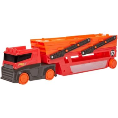 Hot Wheels Mega Hauler Truck Transporter 6 Expandable Levels HOLDS 50 CARS. View a larger version of this product image.