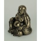 Alternate image 1 for Veronese Design Bronze Finish Laughing Buddha Holding Beads and Bag Statue