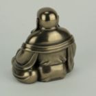 Alternate image 2 for Veronese Design Bronze Finish Laughing Buddha Holding Beads and Bag Statue