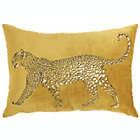 Alternate image 0 for Mina Victory Luminecence Metallic Leopard Gold Pillow - 14"X20"