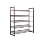 Alternate image 0 for SONGMICS Bronze 5 Tiers Shoe Rack with Adjustable Shelves
