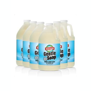 Restore Naturals Liquid Gentle Soap for Hand and Body, 64 fl. oz. - 6 Pack. View a larger version of this product image.
