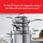 Alternate image 1 for ZWILLING Clad CFX Stainless Steel Ceramic Nonstick Cookware Set