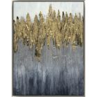 Alternate image 0 for Kingston Living Black and Gold Foil Handpainted Abstract Canvas Wall Art 35" x 47"