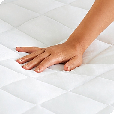 Bare Home Quilted Fitted Mattress Pad - Cooling Mattress Topper - Hypoallergenic Down Alternative Fiberfill - Stretch-to-Fit (Queen). View a larger version of this product image.