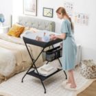 Alternate image 2 for Hivago Baby Storage Folding Diaper Changing Table
