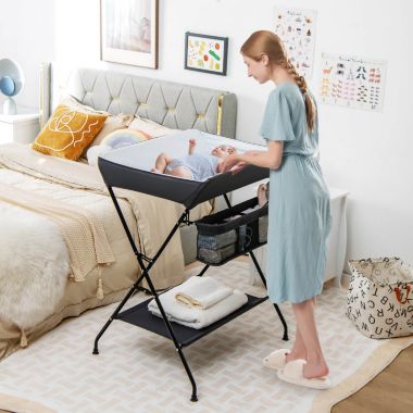 Hivago Baby Storage Folding Diaper Changing Table. View a larger version of this product image.