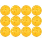 Alternate image 0 for Juvale 12 Pack Plastic Baseballs for Kids, Adults, Sports Training Equipment, T-Ball, Yellow (3 in)