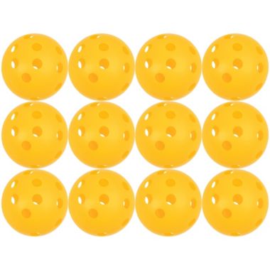Juvale 12 Pack Plastic Baseballs for Kids, Adults, Sports Training Equipment, T-Ball, Yellow (3 in). View a larger version of this product image.