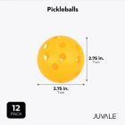 Alternate image 2 for Juvale 12 Pack Plastic Baseballs for Kids, Adults, Sports Training Equipment, T-Ball, Yellow (3 in)