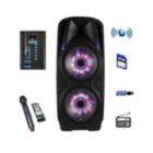 Alternate image 0 for beFree Sound Double 10 Inch Subwoofer Portable Bluetooth Party PA Speaker