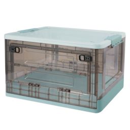 Kitcheniva Collapsible Storage Crates Plastic Box Blue 1 Pack