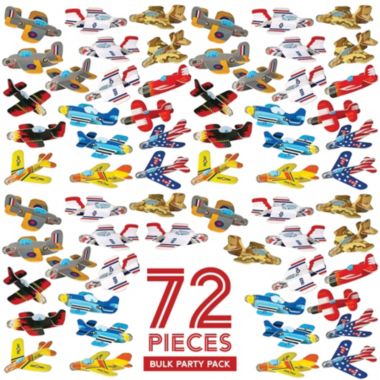 Party Favors for Kids - Bulk Toys - 72 Pack of Airplane Gliders Bulk Party Pack. View a larger version of this product image.