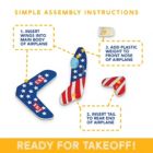 Alternate image 3 for Party Favors for Kids - Bulk Toys - 72 Pack of Airplane Gliders Bulk Party Pack