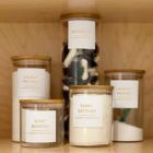 Alternate image 3 for Talented Kitchen 144 Minimalist Laundry Room Labels for Containers, Preprinted Gold Print All Caps White Vinyl Square Household Organization Stickers + Numbers for Linen Closet, Glass Cleaning Bottles (Water Resistant)