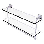 Alternate image 0 for Allied Brass Montero Collection 22 Inch Two Tiered Glass Shelf with Integrated Towel Bar
