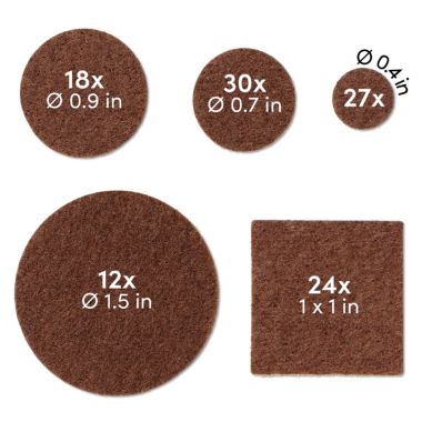 LIVAIA Chair Leg Floor Protectors  111 Self Adhesive Felt Pads For Furniture In 5. View a larger version of this product image.