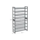 Alternate image 1 for SONGMICS 2 Set of 4-Tier Gray Shoe Rack with Adjustable Shelves