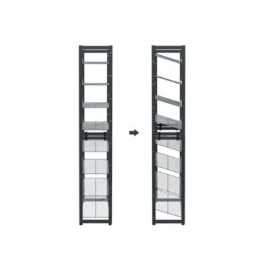 SONGMICS 2 Set of 4-Tier Gray Shoe Rack with Adjustable Shelves. View a larger version of this product image.