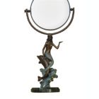 Alternate image 0 for SPI Mermaid & Dolphin Magnifying Double Side Tabletop Vanity Mirror Bathroom Décor